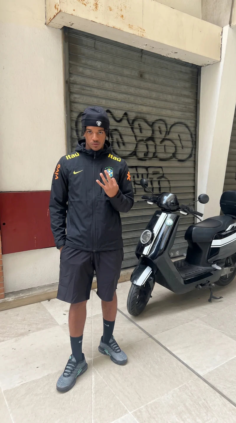BRAZIL WINDBREAKER SCHWARZ