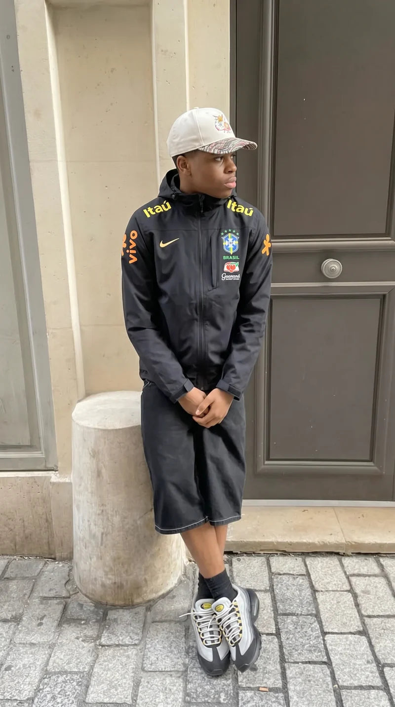BRAZIL WINDBREAKER SCHWARZ